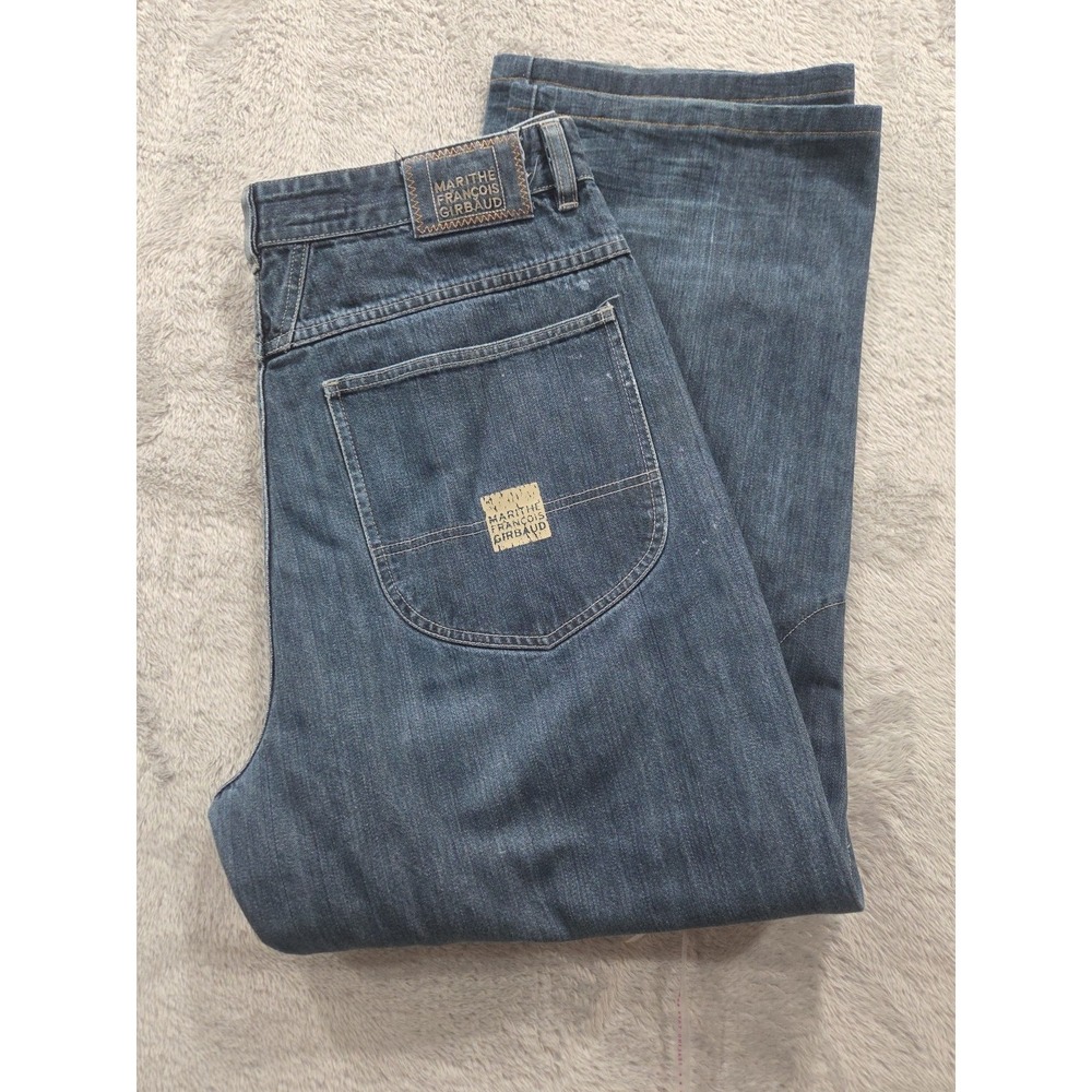 VTG Girbaud Baggy Fit Jeans Carpenter Men's Sz 38x30  Blue Denim